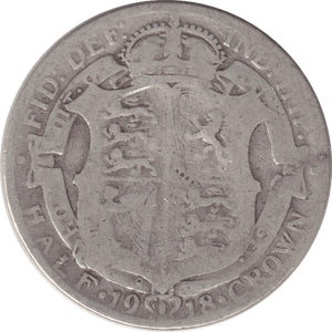 1918 HALFCROWN (FINE) - HALFCROWN - Cambridgeshire Coins