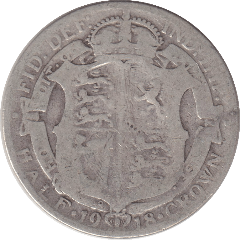1918 HALFCROWN (FINE) - HALFCROWN - Cambridgeshire Coins