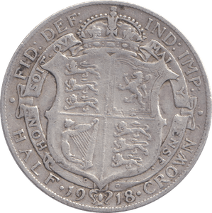 1918 HALFCROWN ( GF ) - HALFCROWN - Cambridgeshire Coins