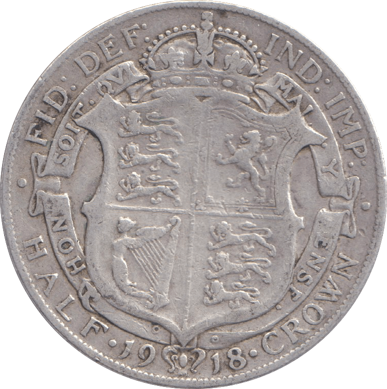 1918 HALFCROWN ( GF ) - HALFCROWN - Cambridgeshire Coins