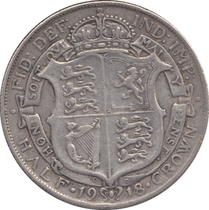 1918 HALFCROWN ( GF ) - Halfcrown - Cambridgeshire Coins