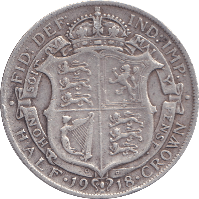 1918 HALFCROWN ( GF ) - HALFCROWN - Cambridgeshire Coins