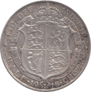1918 HALFCROWN ( GF ) - HALFCROWN - Cambridgeshire Coins