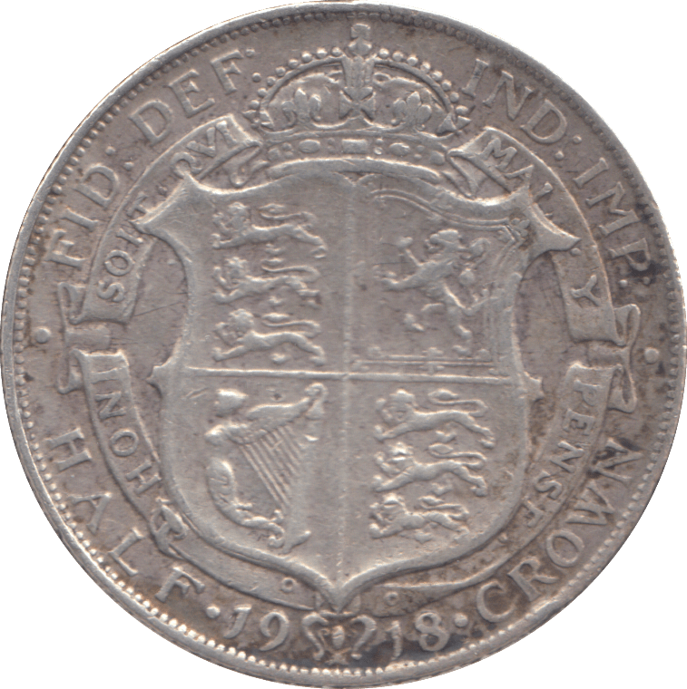 1918 HALFCROWN ( GF ) - HALFCROWN - Cambridgeshire Coins