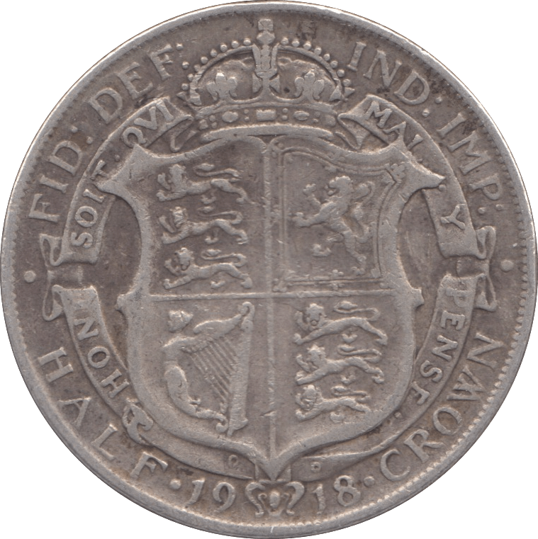 1918 HALFCROWN ( GF ) - Halfcrown - Cambridgeshire Coins