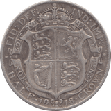 1918 HALFCROWN ( GF ) - Halfcrown - Cambridgeshire Coins