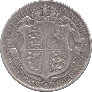 1918 HALFCROWN ( GF ) - Halfcrown - Cambridgeshire Coins