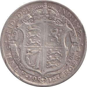 1918 HALFCROWN ( GF ) - HALFCROWN - Cambridgeshire Coins