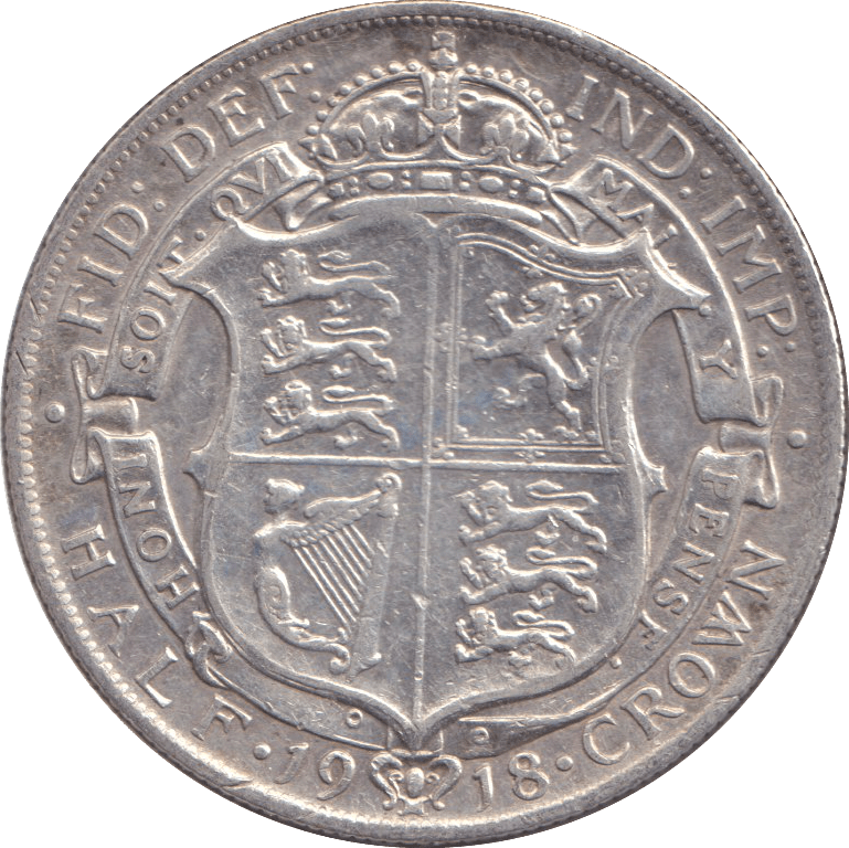 1918 HALFCROWN ( GF ) - HALFCROWN - Cambridgeshire Coins