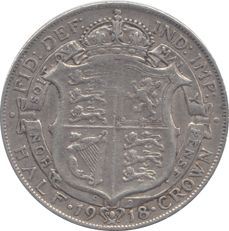 1918 HALFCROWN ( GF ) - HALFCROWN - Cambridgeshire Coins