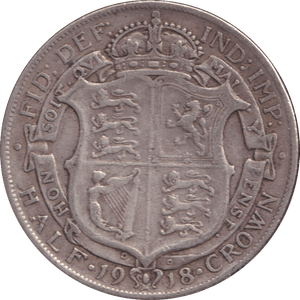 1918 HALFCROWN ( GF ) - HALFCROWN - Cambridgeshire Coins