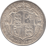 1918 HALFCROWN ( GVF ) - Halfcrown - Cambridgeshire Coins