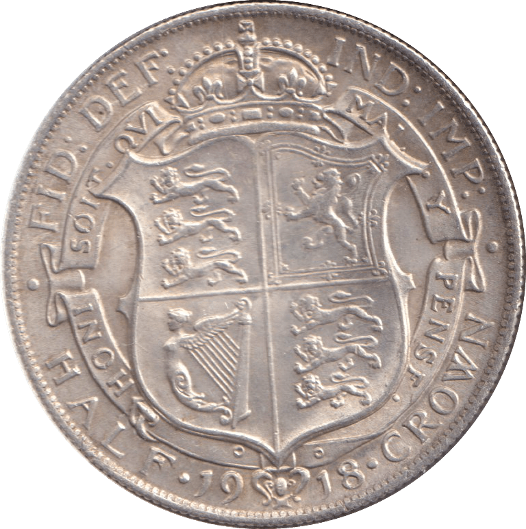 1918 HALFCROWN ( GVF ) - HALFCROWN - Cambridgeshire Coins