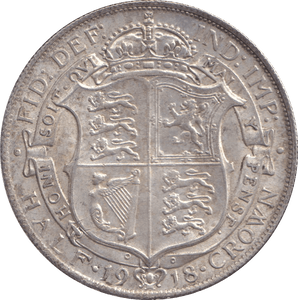 1918 HALFCROWN ( GVF ) - HALFCROWN - Cambridgeshire Coins