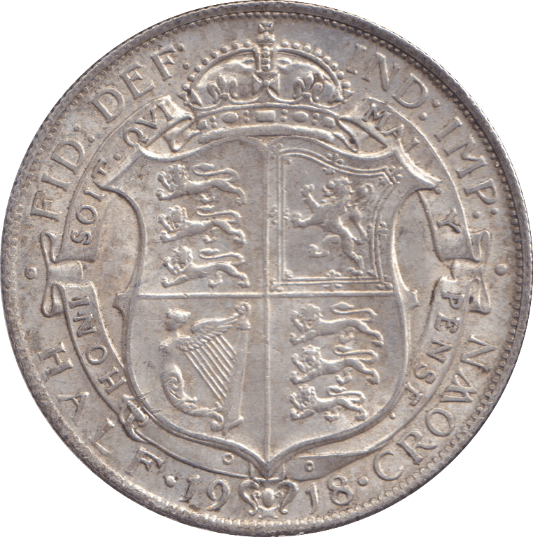 1918 HALFCROWN ( GVF ) - HALFCROWN - Cambridgeshire Coins