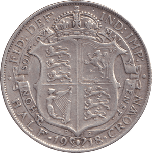 1918 HALFCROWN ( GVF ) - HALFCROWN - Cambridgeshire Coins