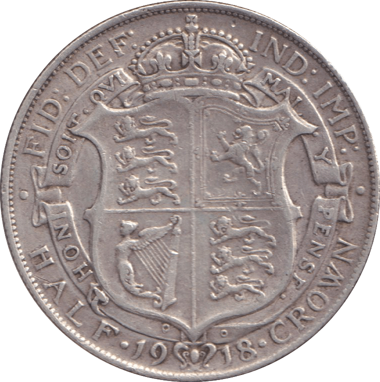 1918 HALFCROWN ( GVF ) - HALFCROWN - Cambridgeshire Coins