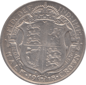 1918 HALFCROWN ( GVF ) - HALFCROWN - Cambridgeshire Coins