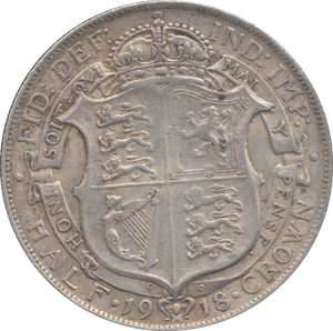 1918 HALFCROWN ( GVF ) - HALFCROWN - Cambridgeshire Coins