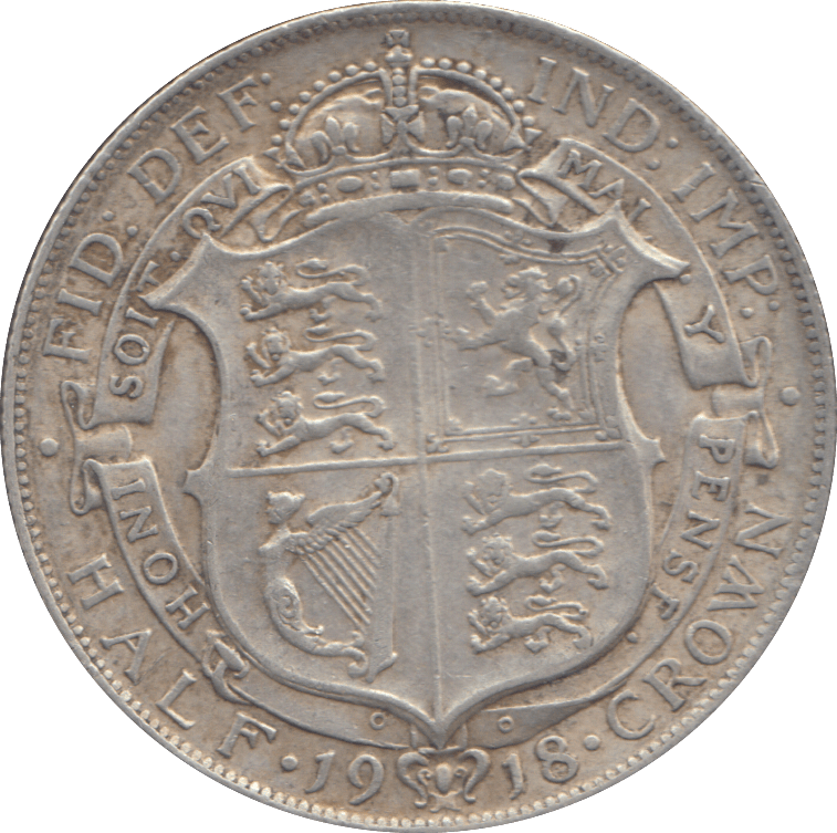 1918 HALFCROWN ( GVF ) - HALFCROWN - Cambridgeshire Coins