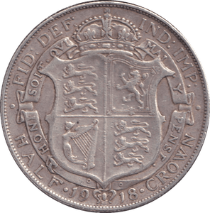 1918 HALFCROWN ( GVF ) - HALFCROWN - Cambridgeshire Coins