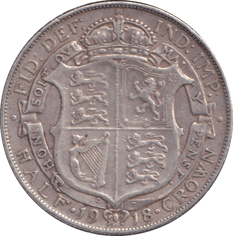 1918 HALFCROWN ( GVF ) - HALFCROWN - Cambridgeshire Coins