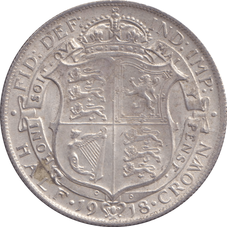 1918 HALFCROWN ( GVF ) - HALFCROWN - Cambridgeshire Coins