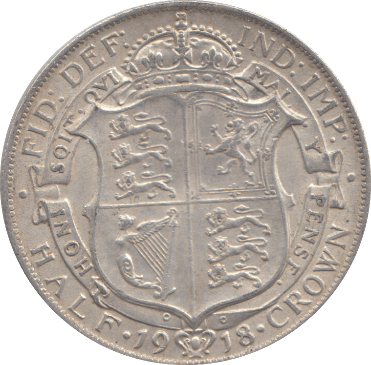 1918 HALFCROWN ( GVF ) - HALFCROWN - Cambridgeshire Coins