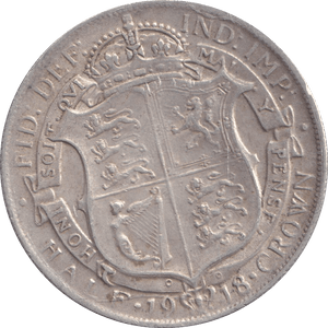 1918 HALFCROWN ( GVF ) - HALFCROWN - Cambridgeshire Coins