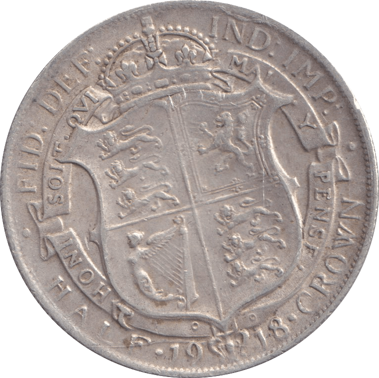 1918 HALFCROWN ( GVF ) - HALFCROWN - Cambridgeshire Coins
