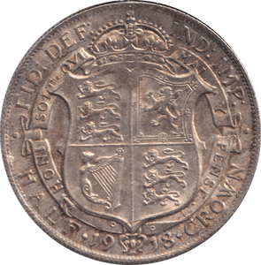 1918 HALFCROWN ( UNC ) - Halfcrown - Cambridgeshire Coins