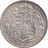 1918 HALFCROWN ( UNC ) - HALFCROWN - Cambridgeshire Coins