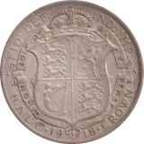1918 HALFCROWN ( VF ) - HALFCROWN - Cambridgeshire Coins