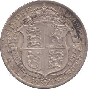1918 HALFCROWN ( VF ) - HALFCROWN - Cambridgeshire Coins