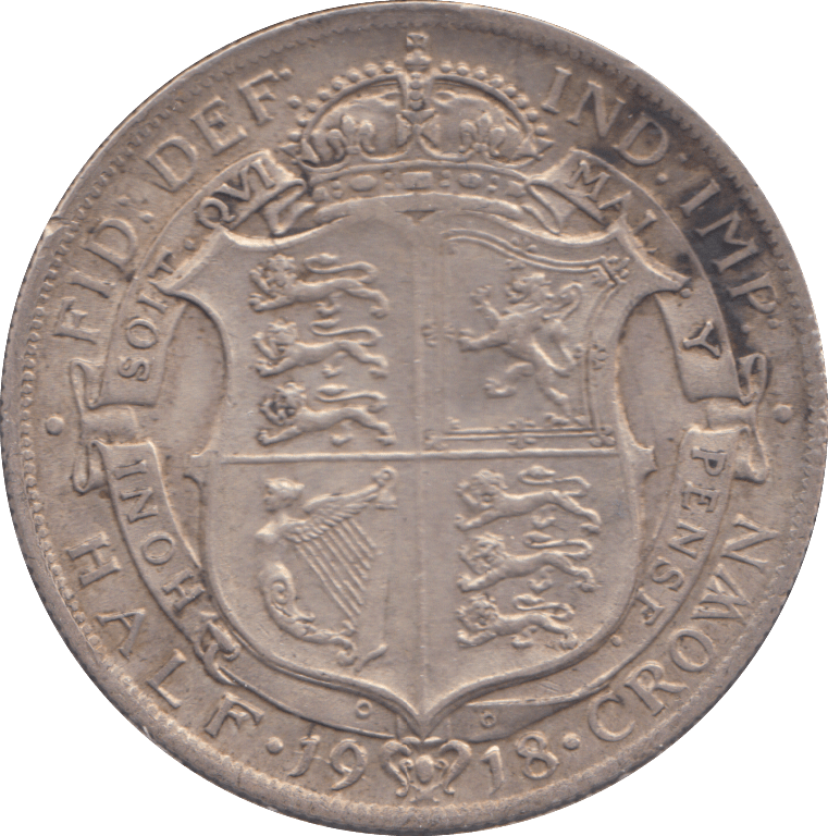 1918 HALFCROWN ( VF ) - HALFCROWN - Cambridgeshire Coins