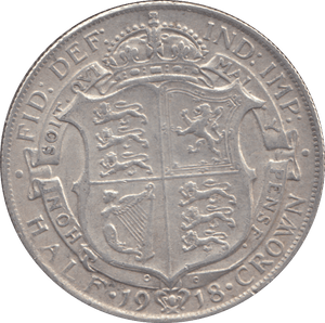 1918 HALFCROWN ( VF ) - HALFCROWN - Cambridgeshire Coins