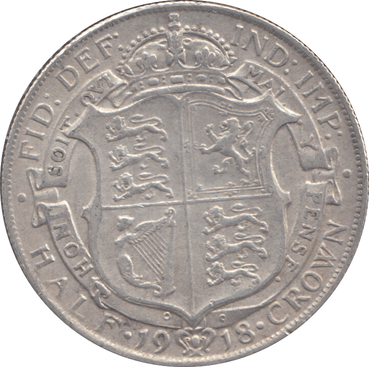 1918 HALFCROWN ( VF ) - HALFCROWN - Cambridgeshire Coins
