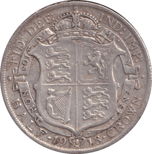 1918 HALFCROWN ( VF ) - HALFCROWN - Cambridgeshire Coins