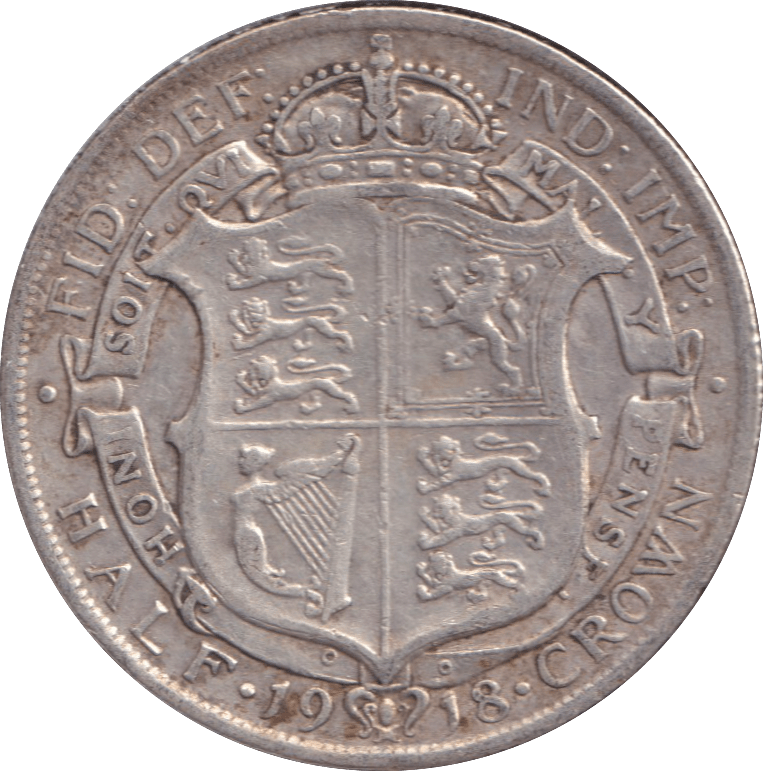1918 HALFCROWN ( VF ) - HALFCROWN - Cambridgeshire Coins