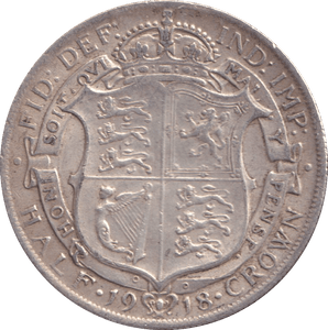 1918 HALFCROWN ( VF ) - HALFCROWN - Cambridgeshire Coins