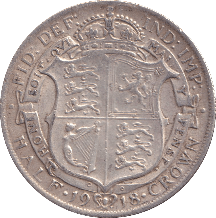1918 HALFCROWN ( VF ) - HALFCROWN - Cambridgeshire Coins