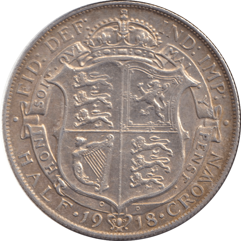 1918 HALFCROWN ( VF ) - HALFCROWN - Cambridgeshire Coins