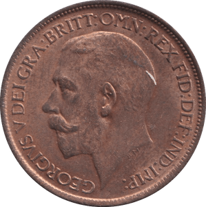 1918 HALFPENNY GEORGE V ( UNC ) - HALFPENNY - Cambridgeshire Coins