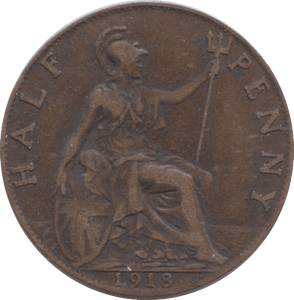 1918 HALFPENNY ( GF ) - HALFPENNY - Cambridgeshire Coins