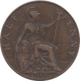 1918 HALFPENNY ( GF ) - HALFPENNY - Cambridgeshire Coins