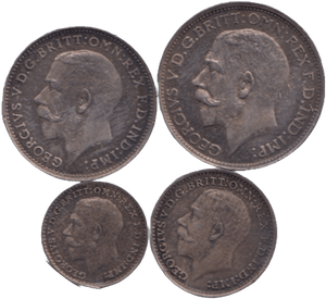 1918 MAUNDY SET GEORGE V - Maundy Set - Cambridgeshire Coins