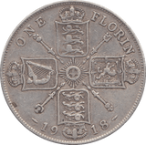 1918 ONE FLORIN ( VF ) - FLORIN - Cambridgeshire Coins