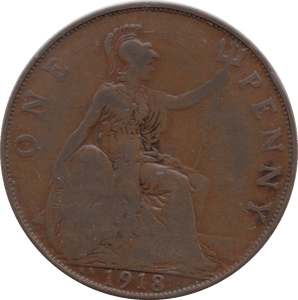 1918 PENNY ( FINE ) KN - PENNY - Cambridgeshire Coins