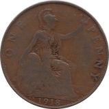 1918 PENNY ( FINE ) KN - PENNY - Cambridgeshire Coins