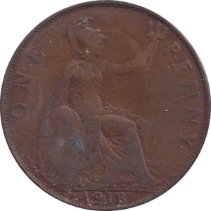 1918 PENNY ( FINE ) KN - PENNY - Cambridgeshire Coins